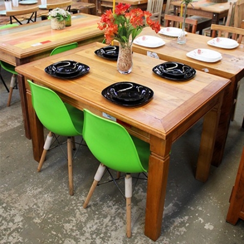 Mesa de Jantar Rústica Premium 1,20×0,80M